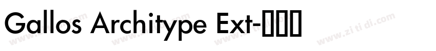 Gallos Architype Ext字体转换